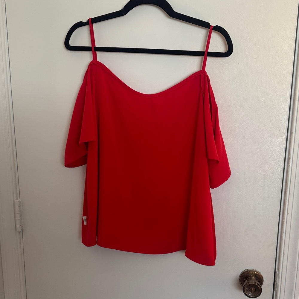 BP Red Off-Shoulder Blouse